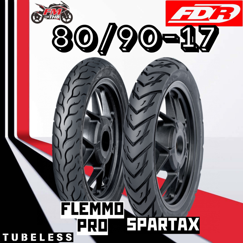 Ban FDR 80/90-17 Tubeless - Ban Motor Ring 17 Tubles (Pilih Tipe)