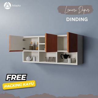 Rak Lemari Bumbu dinding tempel - Lemari Dapur rak minimalis
