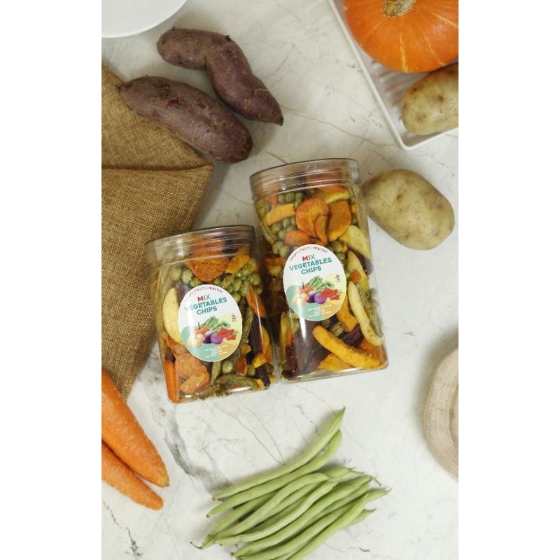 

nJarag KERIPIK SAYUR MIX Diet Cemilan Sehat VEGETABLE CHIPS Diet Healthy Snacks