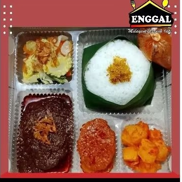 

Nasi campur Rendang Daging/Nasi kotak