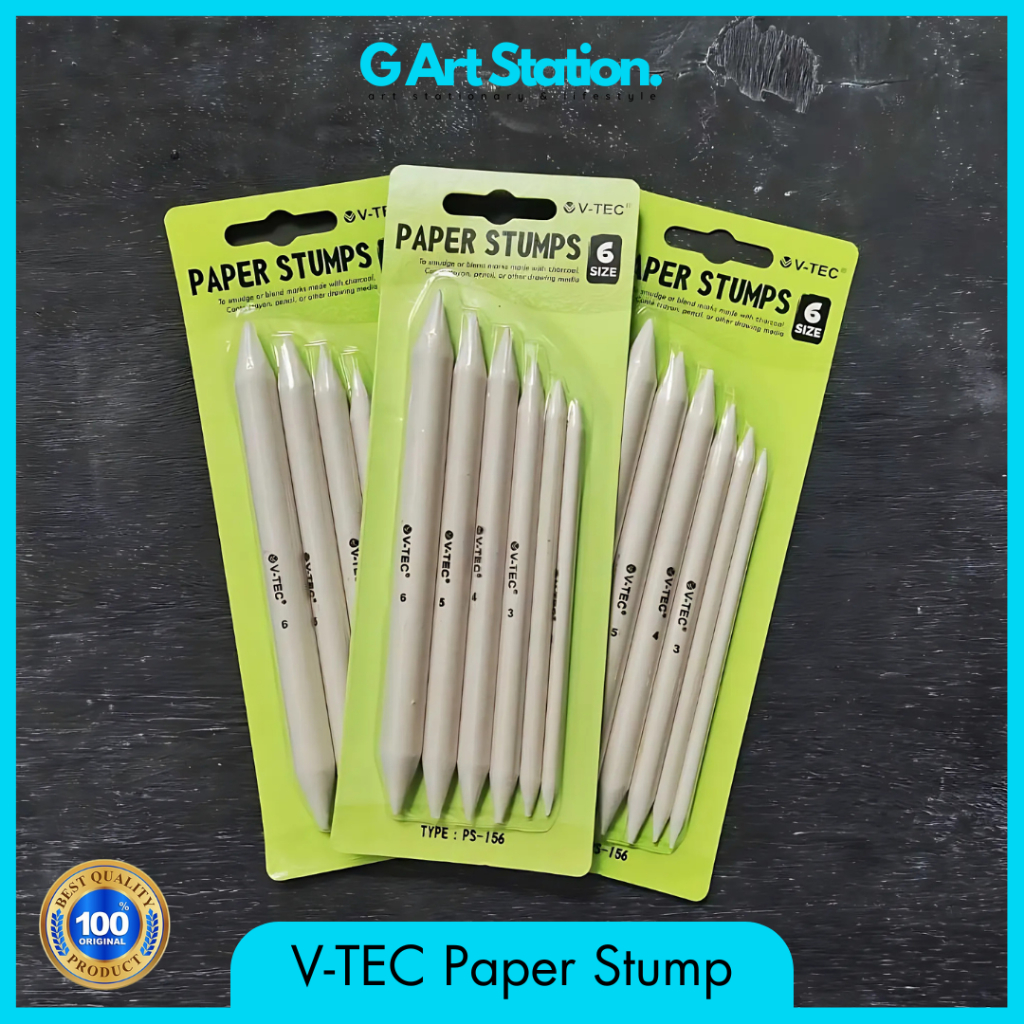 

V-TEC Paper Stump Blister PS156 - Set Isi 6