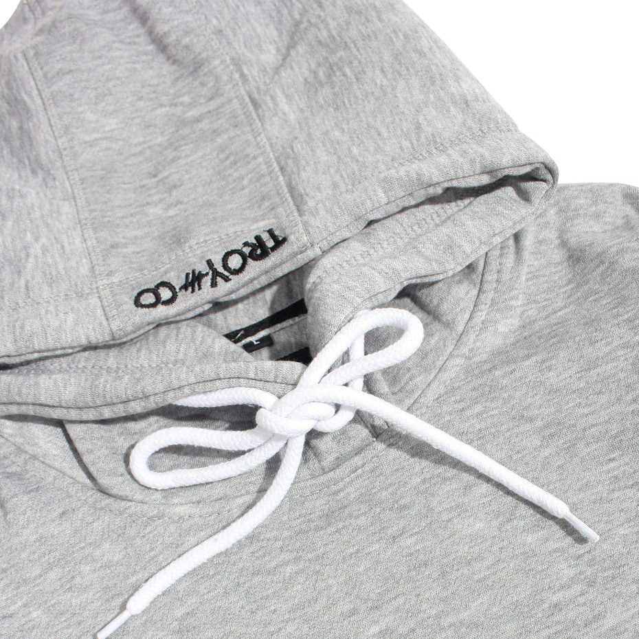 Troy Company Sweater Hoodie Misty Old Skool - Hoodie Pria Abu Misty KH 2830