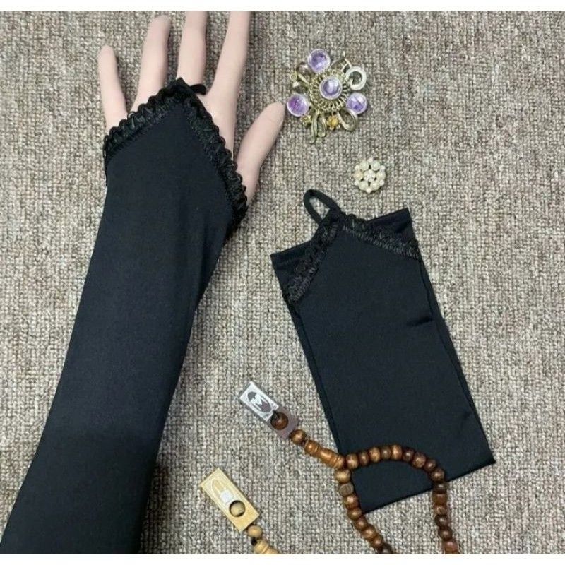 manset tangan renda muslimah