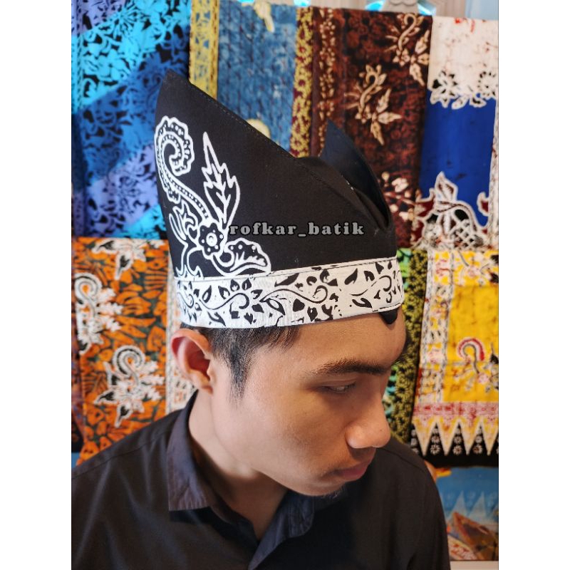 UDENG JADI KHAS BANYUWANGI UDENG BATIK |  WARNA HITAM PUTIH GAJAH OLING || rofkar batik