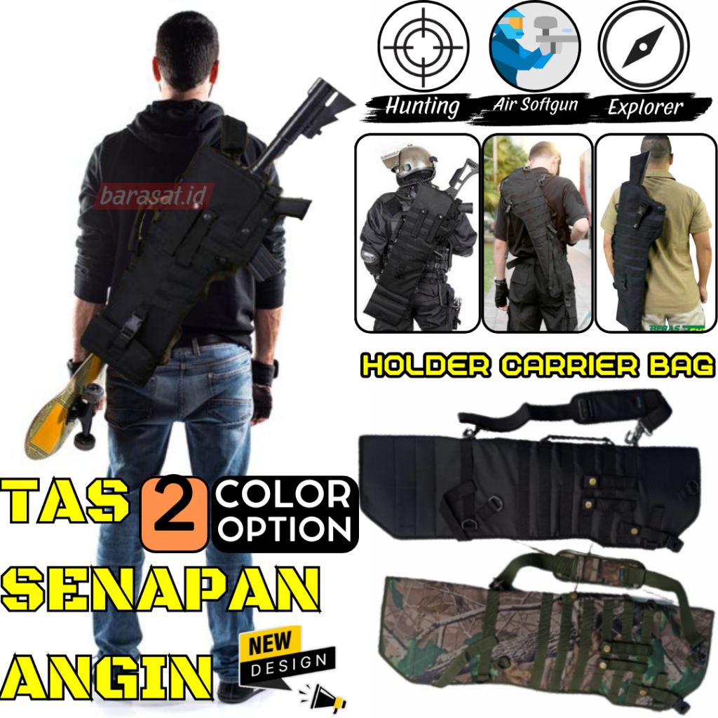 Tas PCP Ghost Warrior Pompa Tangan Kantong Sarung Sanapan Angin Airsotgan Untuk Semua Jenis dan Merk