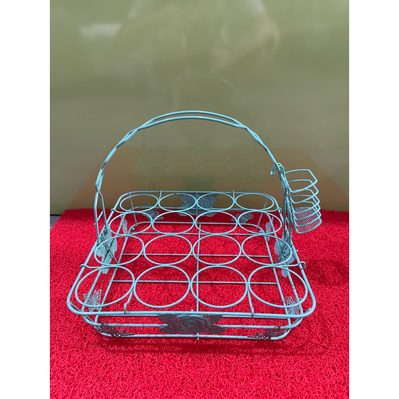 Rak aqua warna 16lobang / Rak minuman aqua gelas