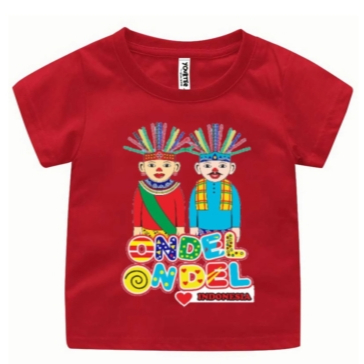 Kaos atasan/baju anak laki laki ondel-ondel