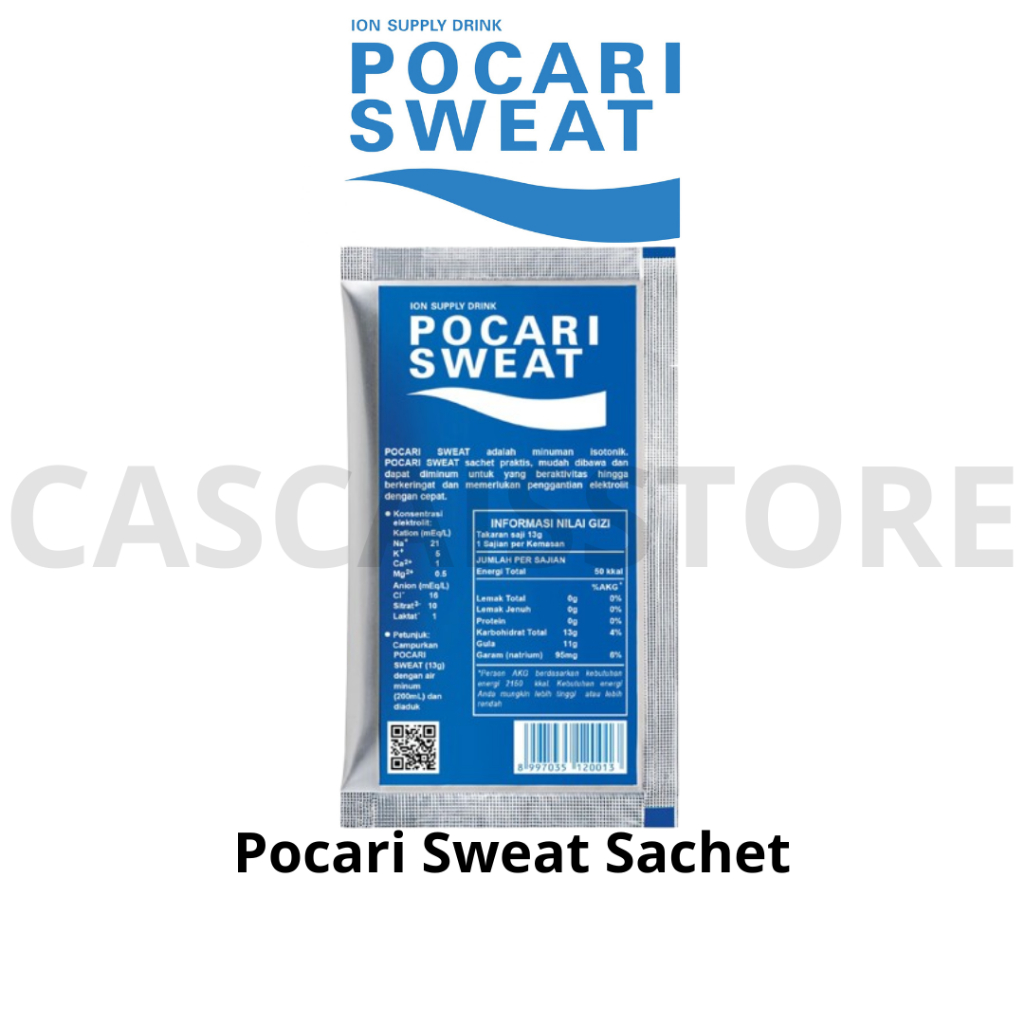 

Pocari Sweat Sachet 13gr Minuman Olahraga Kesehatan Energi Isotonik Pengganti Cairan Ion Tubuh