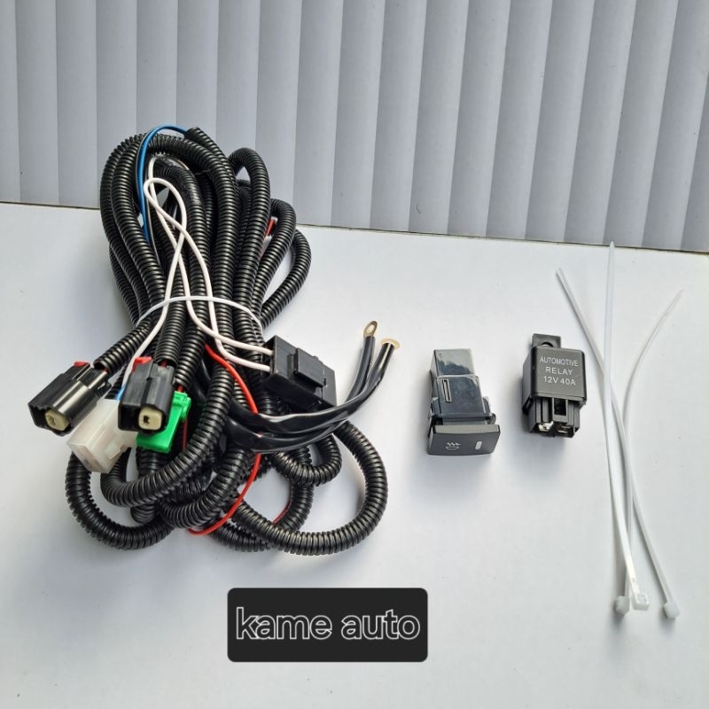 kabel set lampu foglam lampu kabut innova reborn/fortuner/vrz/yaris/camry led