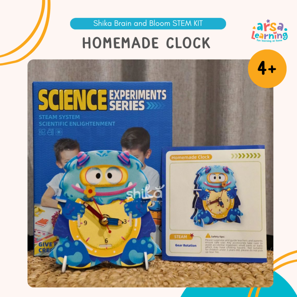 DIY STEM Kit Activity Homemade Clock - Jam DIY Mainan Edukasi Anak