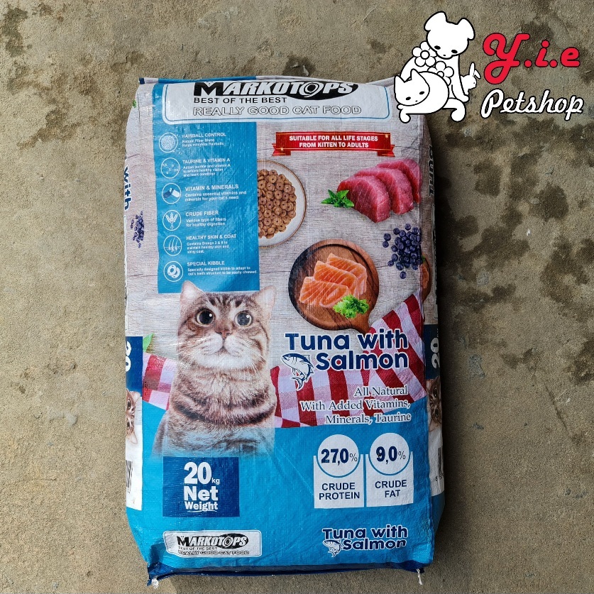MARKOTOPS TUNA WITH SALMON PAKAN KUCING 20KG