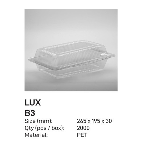 Kotak Mika makanan / kue  Nasi Kuning - Mika Lux B3