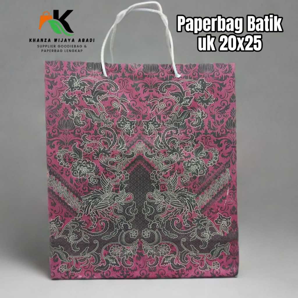 

Paperbag Motif Batik Uk 20x25 / Paperbag Batik Mini / Lusinan (isi 12Pcs)