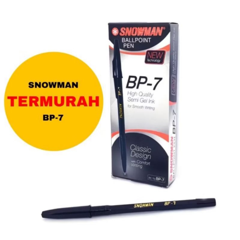 

PULPEN SNOWMAN BP-7 0.7mm PULPEN SEKOLAH