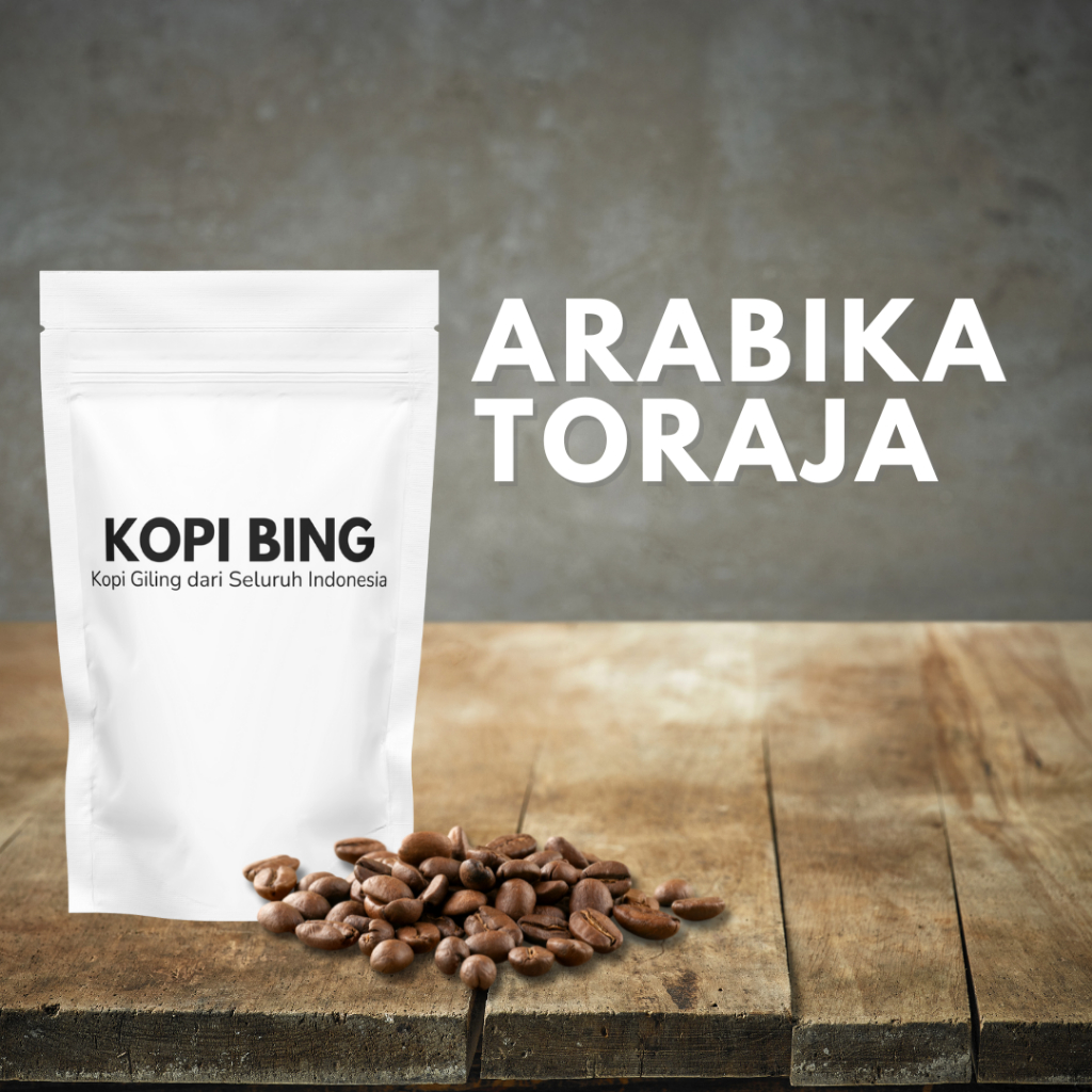 

Kopi Bing Kopi Arabika Toraja. Kopi Premium 250gr