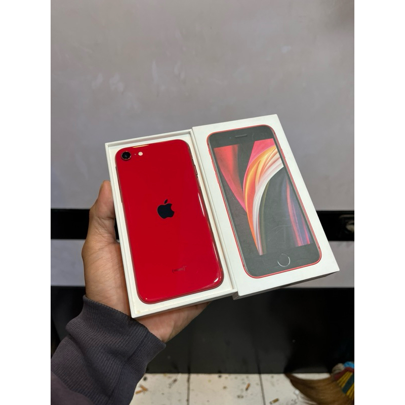 iphone SE 2020 128gb Resmi ibox fulset likenew