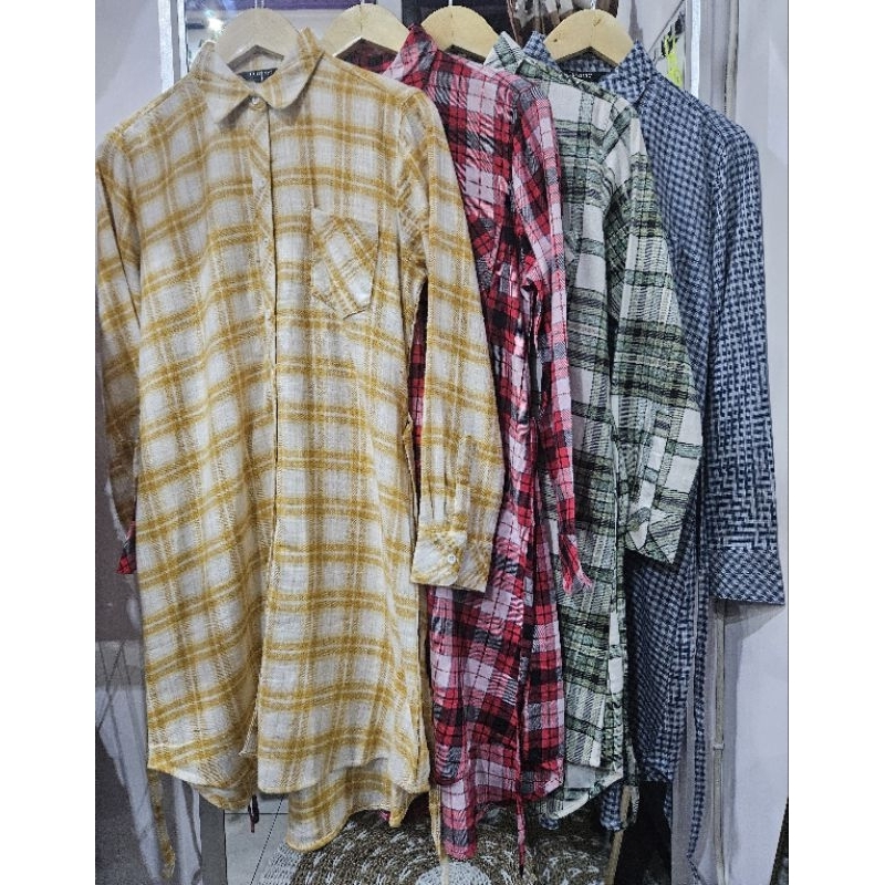 Tunik Flanel Kotak-kotak