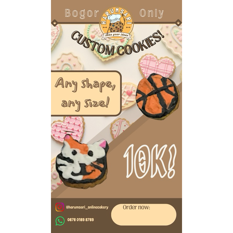 

Custom Cookies - cocok untuk hadiah orang tercinta