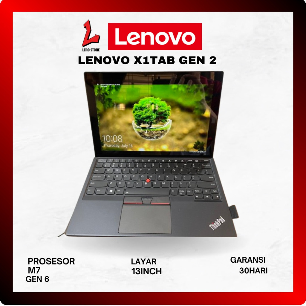 Laptop anak sekolah dan kuliah lenovo thinkpad X1tab Gen 2 M7 Gen 6 second bergaransi