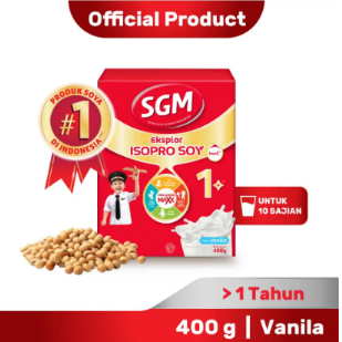 SUSU SGM ISOPROSOY SOYA 1-5 TAHUN 1+ 400/700 GRAM RASA VANILA DAN MADU