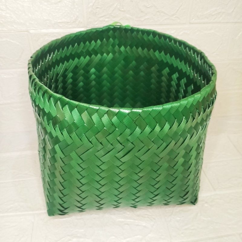 saringan cuci beras tradisional muat 5 kg - besek anyaman plastik - cobbuk - besek plastik - besek a