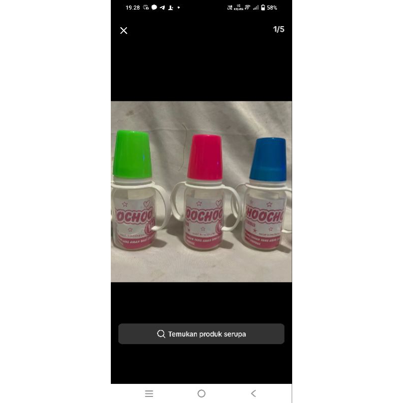 BOTOL DOT GELAS BAYI/ANAK ISI 120ML