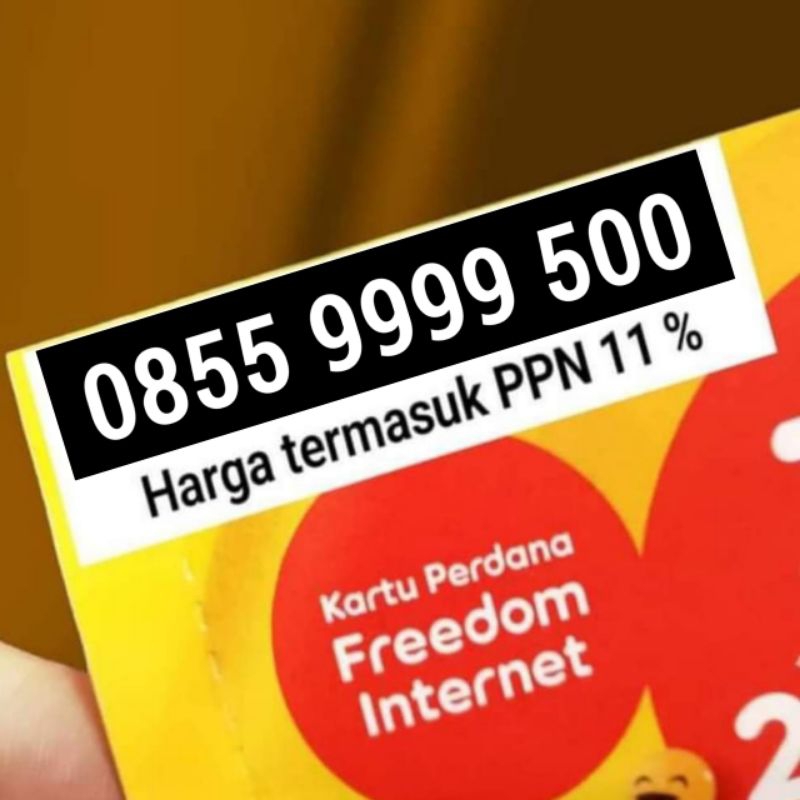 Nomor Cantik Indosat IM3 Kwartet 9999 Perdana 11 Digit 0855 9999 500