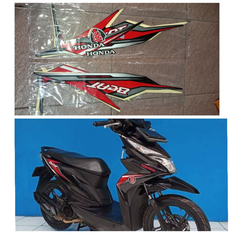 Sticker Striping Beat Fi 2019 Hitam / Lis Body Beat Fi Hitam 2019