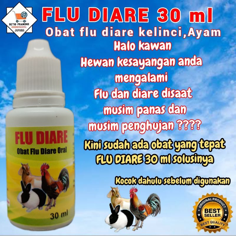 flu diare 30 ml obat flu obat diare untuk kelinci ayam kambing