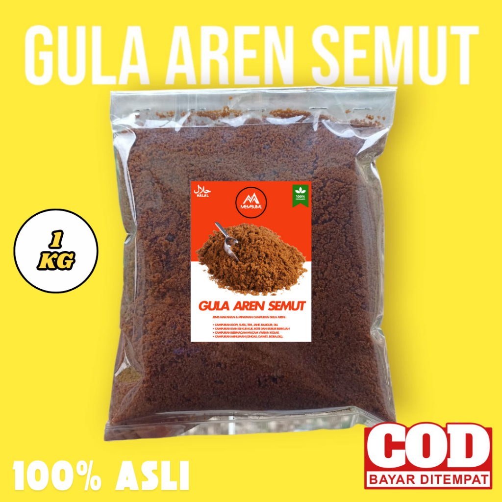 

Gula Aren Asli Semut Bubuk Palm Sugar 1 Kg Murah