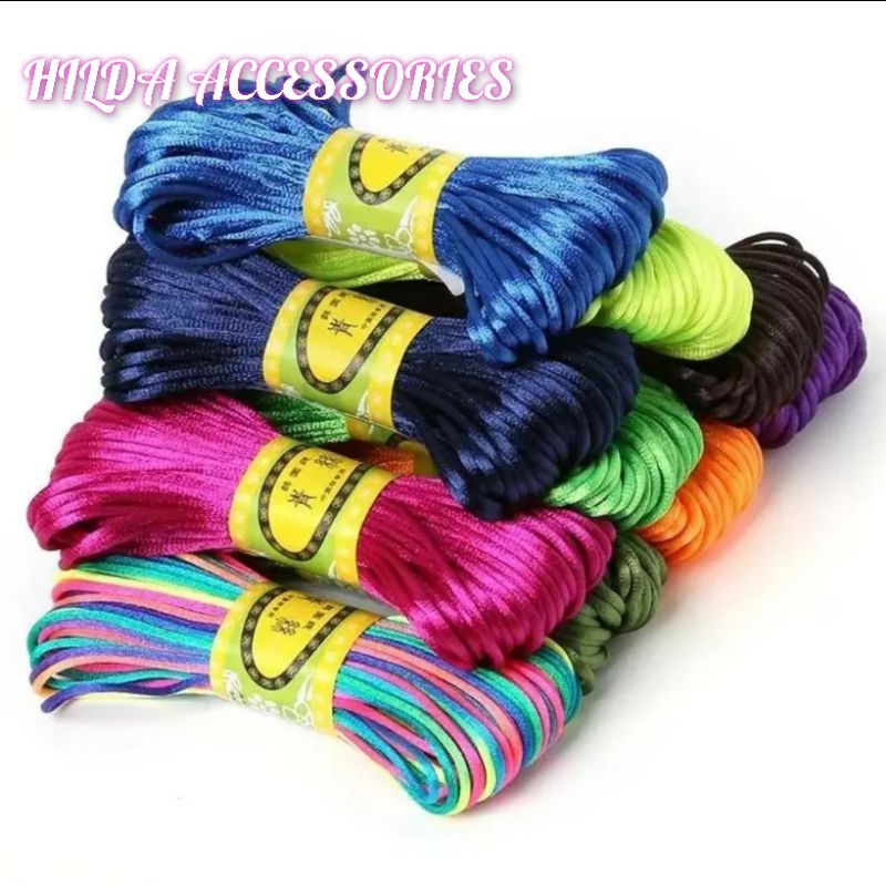 Tali Satin Simpul Cina Untuk Bahan Kerajinan Gelang Dan Tasbih  Craft
