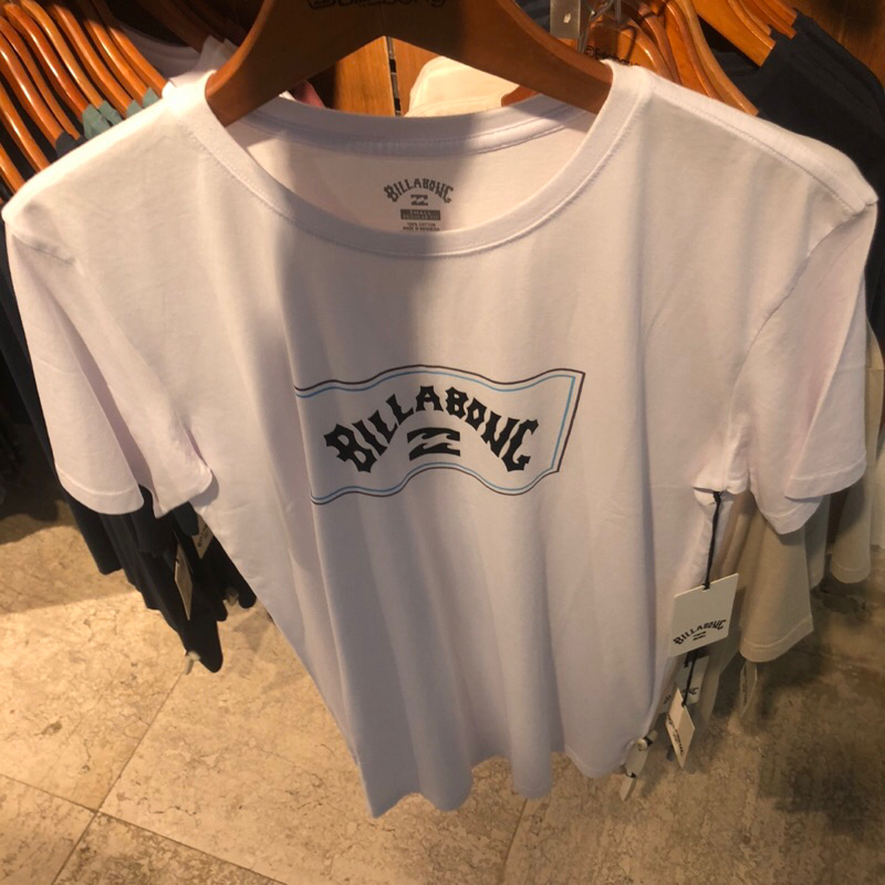 kaos pria billabong original big jhon ss white new