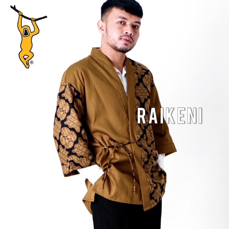 RAIKENI Kimono Kanki Kimono Batik Outer Batik Cardigan Batik Outer Tenun