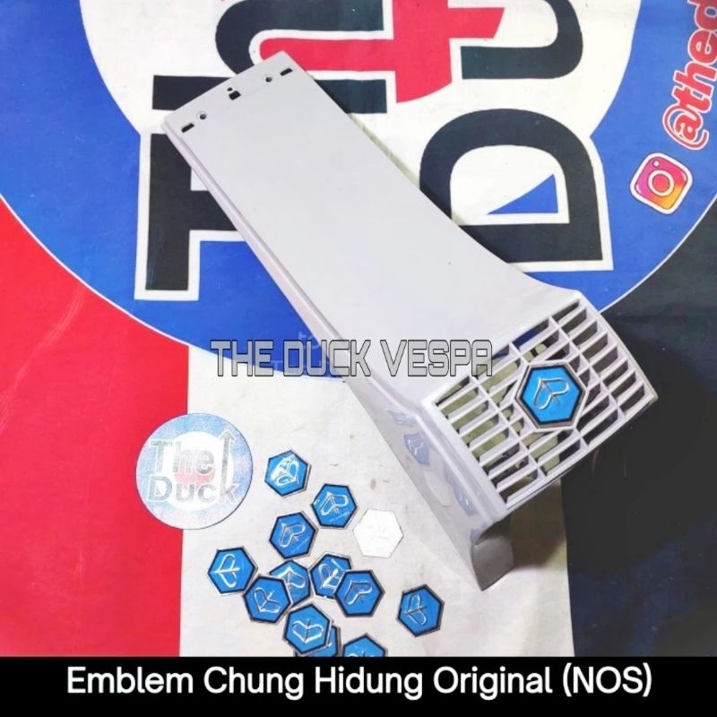 Emblem Dasi Hidung Chung Piaggio Ori NOS Vespa PX PXMK Exclusive PS Strada Sera