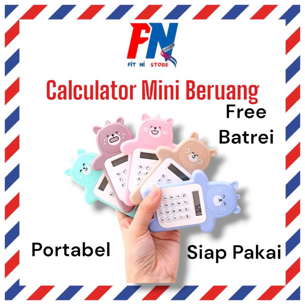 

Calculator Mini Portable Motif Bear / Alat Menghitung Pejumlahan Pengurangan Perkalian Pembagian Bentuk Gambar Beruang Lucu / Kalkulator 8 Digit Tombol Karet Perlengkapan ATK Anak Sekolah Kantor / Untuk Aksesoris Hadiah Ulang Tahun Souvenir Multifungsi