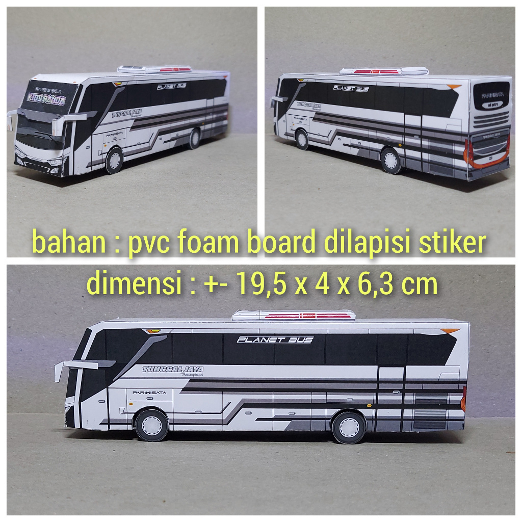Miniatur Bus Tunggal Jaya Kids Panda