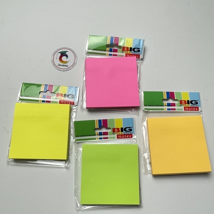 

Sticky Notes Pembatas BIG 76x76 mm 1 Warna - Merah Muda