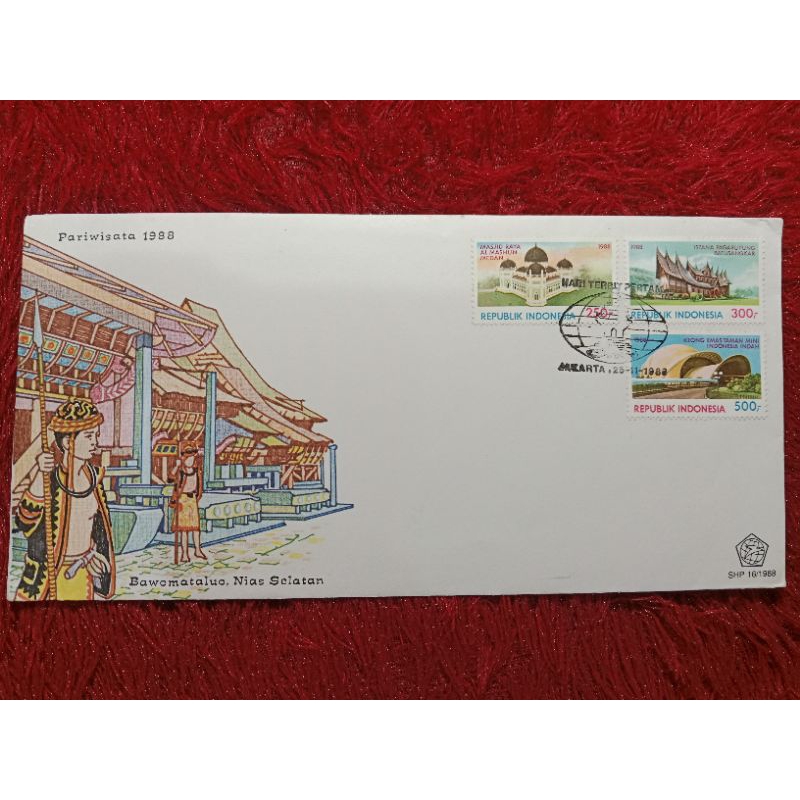 

Sampul Harian Pertama Indonesia Pariwisata Tahun 1988 UN USED