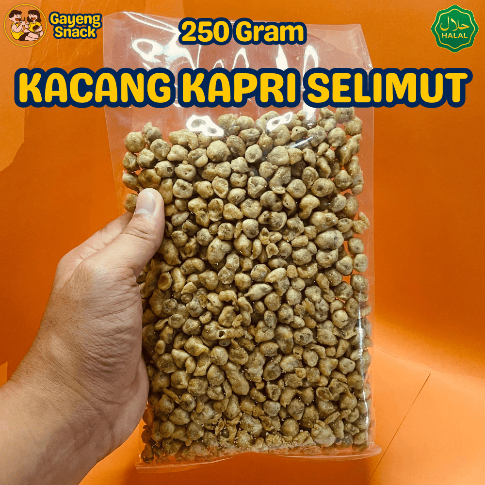 

Kacang Kapri Selimut - Kacang Polong Sembunyi Asin dan Manis 250gr