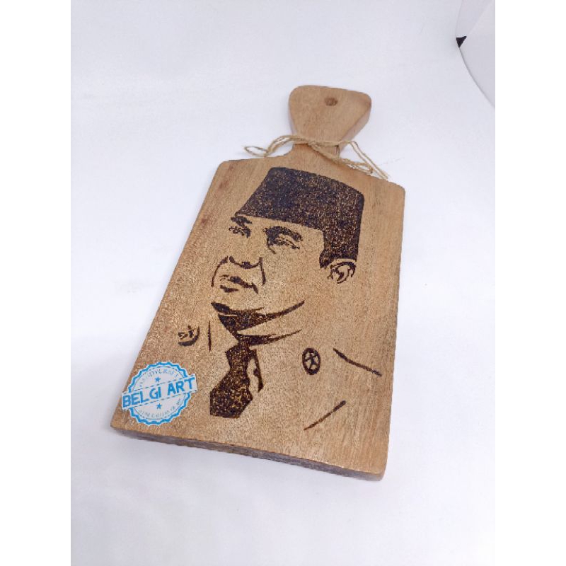 Lukisan Bakar | Lukisan Kayu | Lukisan Soekarno