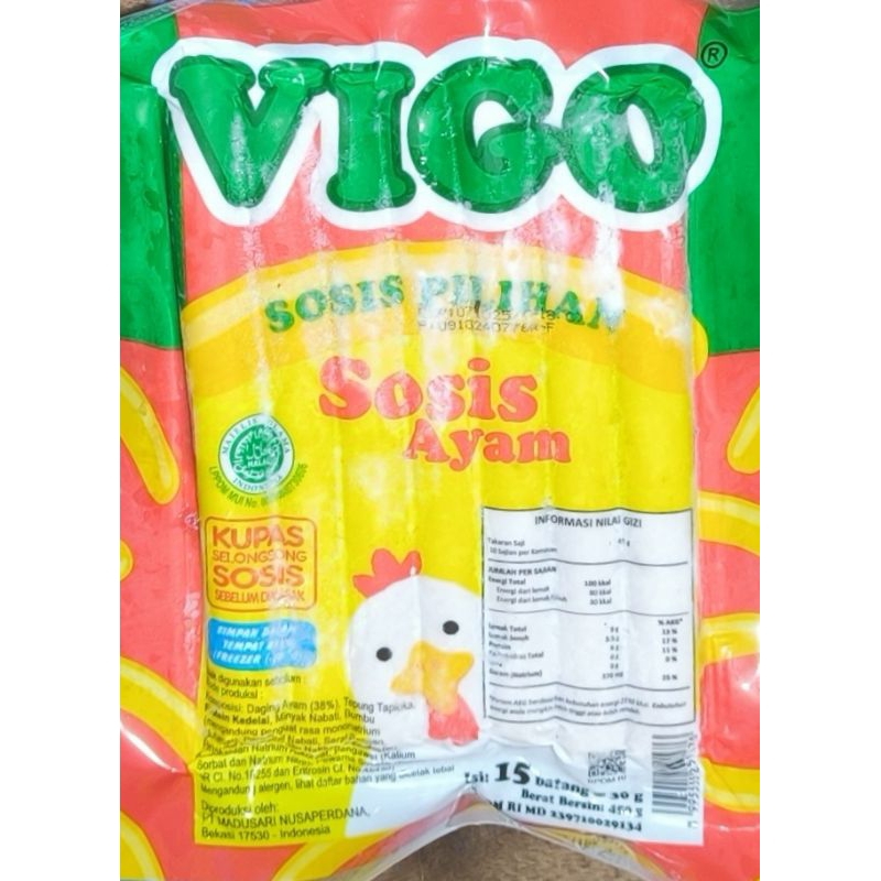 

sosis ayam vigo 15 batang