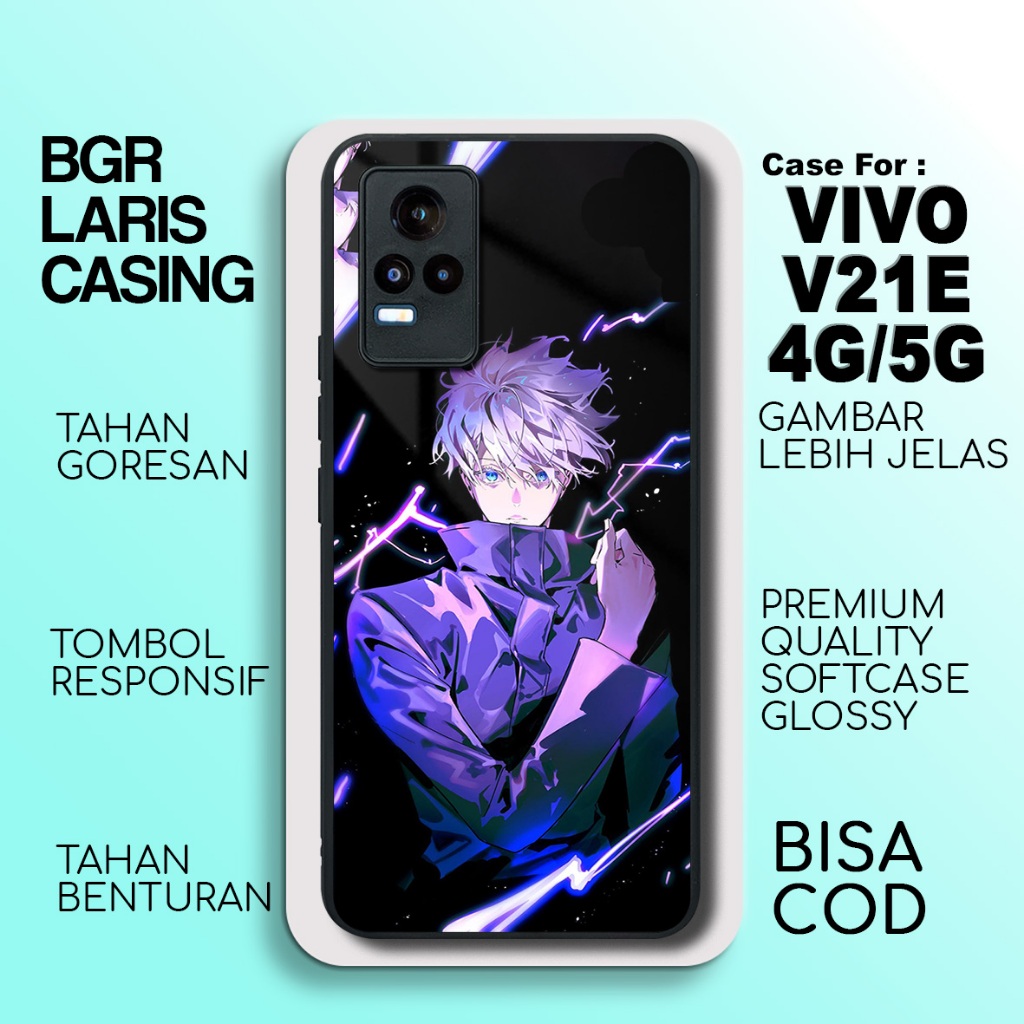 Case Vivo V21E 4G Terbaru Jujutsu Casing Vivo V21E 5G Termurah Hardcase Softcase Glossy Terlaris