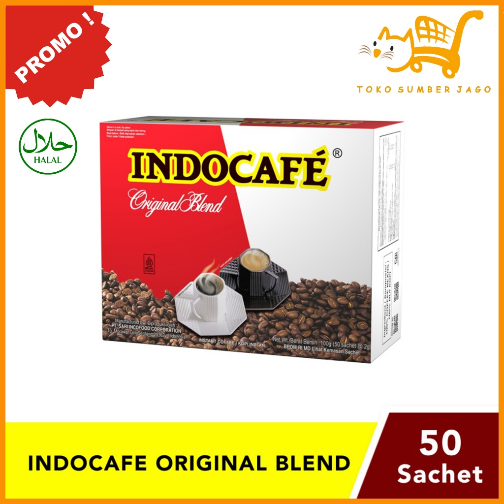 

Indocafe Original Blend (50 sachet x 2gr) - Box