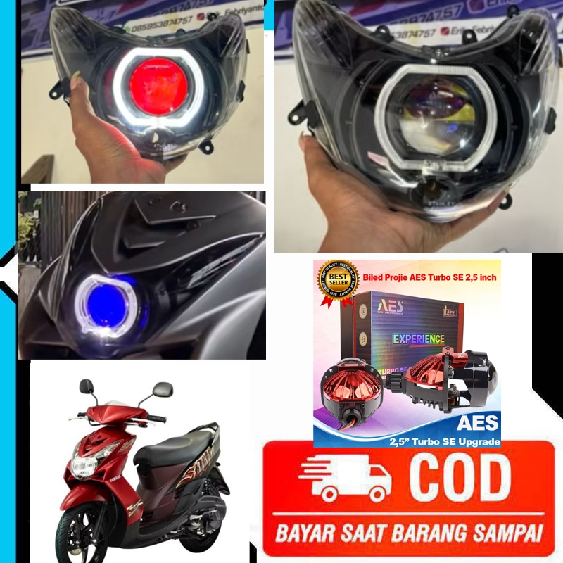 Lampu Depan Biled Mio Soul Karbu Paket Lengkap