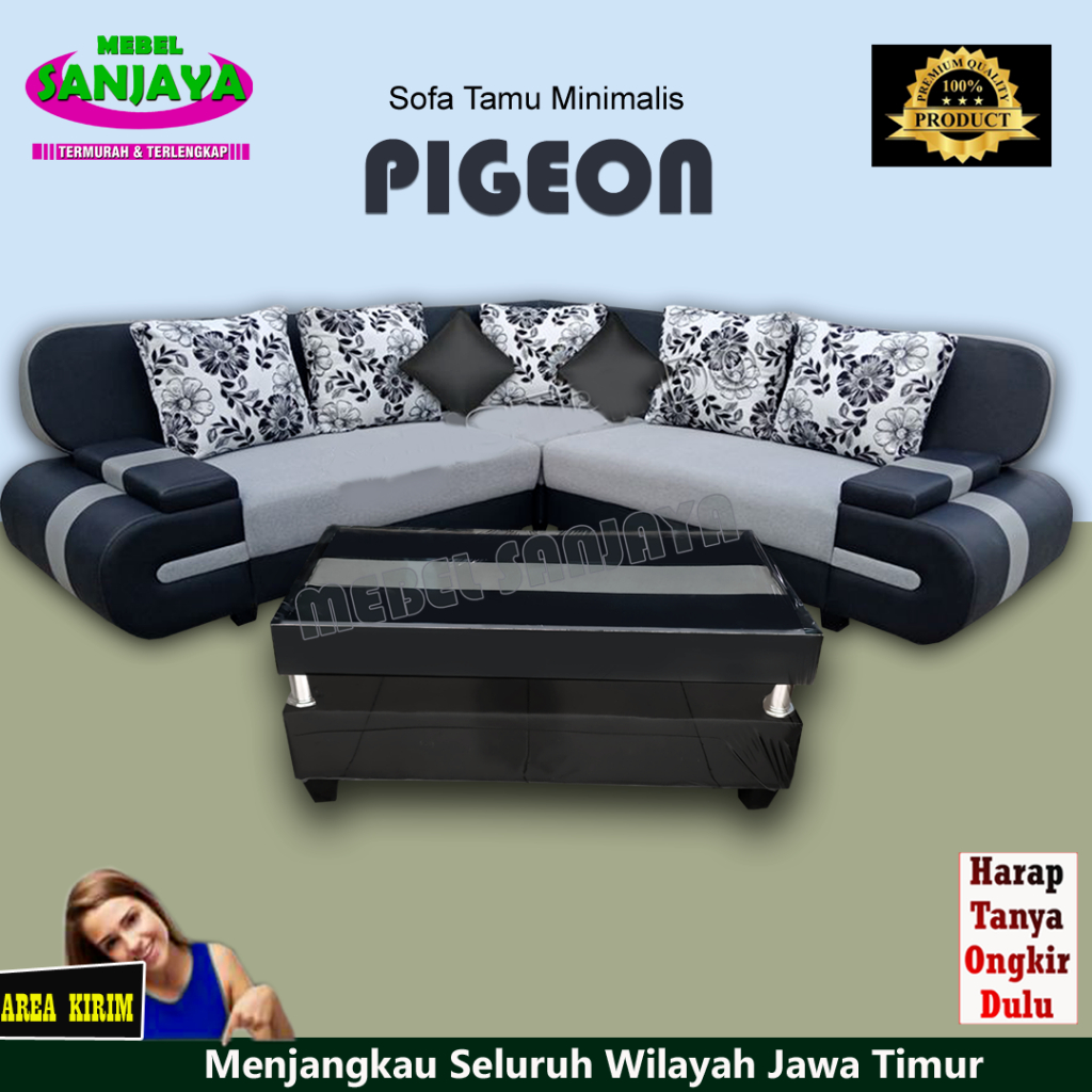 Sofa tamu minimalis - sofa sudut minimalis - sofa L minimalis - Sofa Kediri Kualitas Mewah tapi Harg