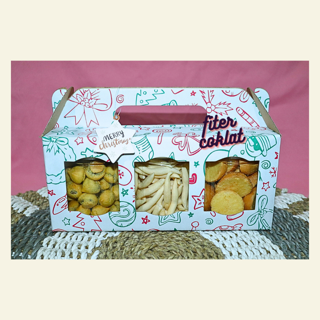 

HAMPERS SNACK NATAL/ IMLEK/ LEBARAN ISI 3 TOPLES PREMIUM