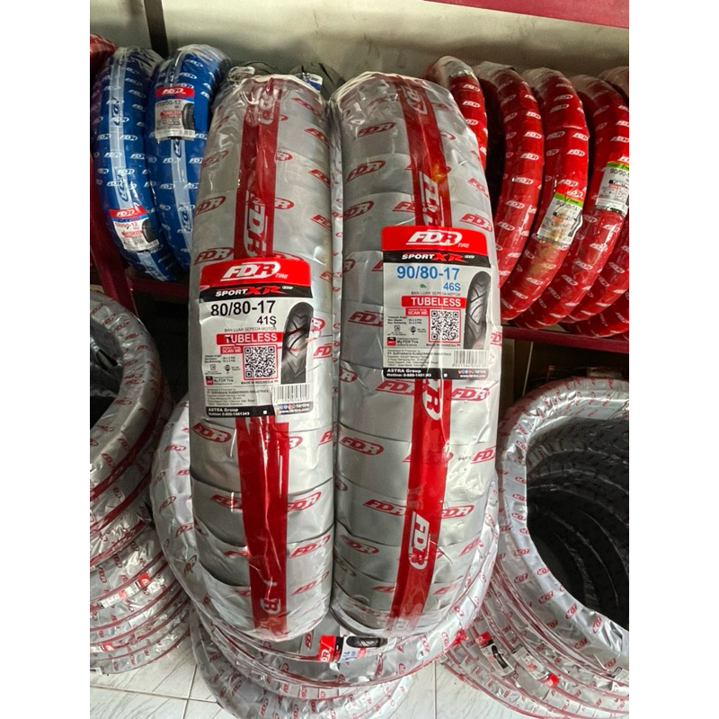 BAN FDR 80/80-17 & 90/80-17 TUBELESS SPORT XR EVO