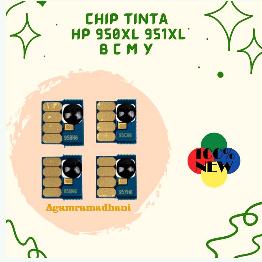 CHIP TINTA HP951XL HP950 XL BCMY