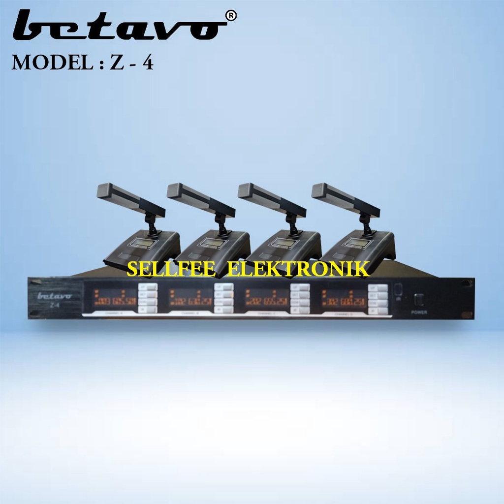 Mic Meja Wireless Betavo Z 4 Mic Rapat Mic Meeting Betavo Z4