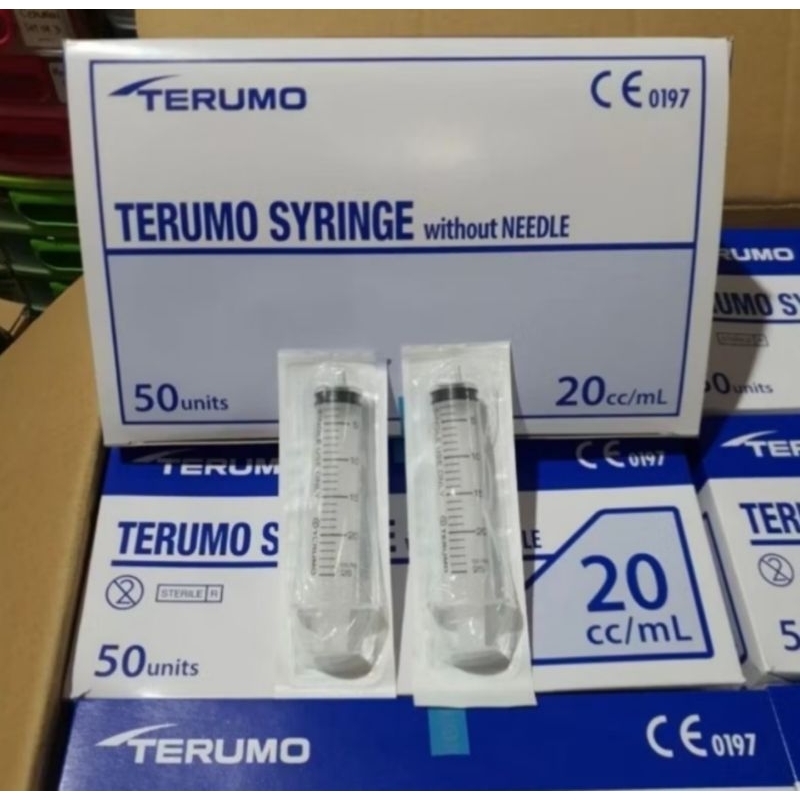 Spuit Syringe 20 cc Terumo Suntikan 20cc Terumo Lubang Pinggir